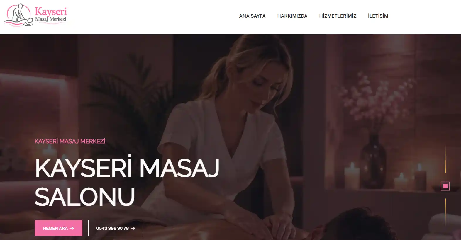 masaj salonu web sitesi